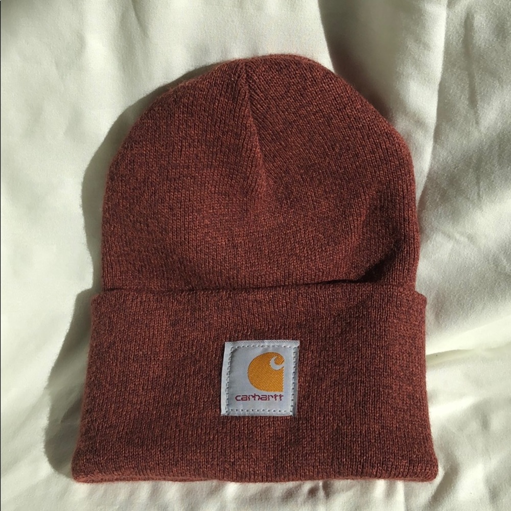 Acrylic Watch Hat - Henna/Dark Cedar